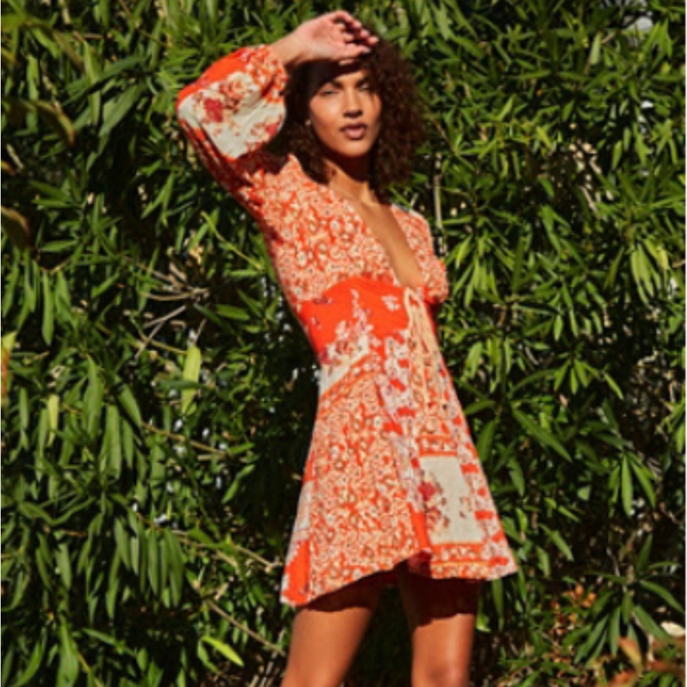 Free People Mixin It Up Mini Dress